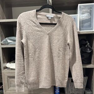 Amicale Cashmere Taupe Cashmere Sweater